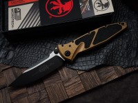 Microtech Socom Elite Single Edge Manual Tan Standard 160-1TA