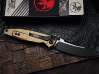 Microtech Socom Elite Single Edge Manual Tan Standard 160-1TA