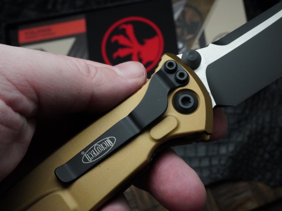 Microtech Socom Elite Single Edge Manual Tan Standard 160-1TA