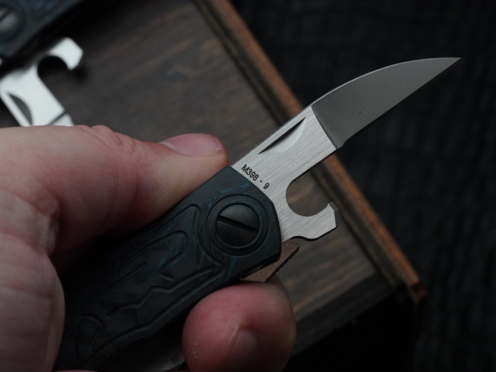 CKF Keysha keychain (50mm m398 blade + M398 beer opener)
