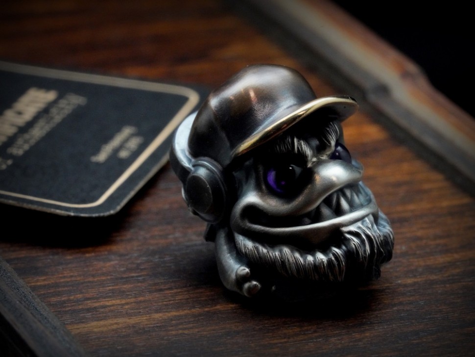 Beard and Bones lanyard bead Critter McCrite BRO