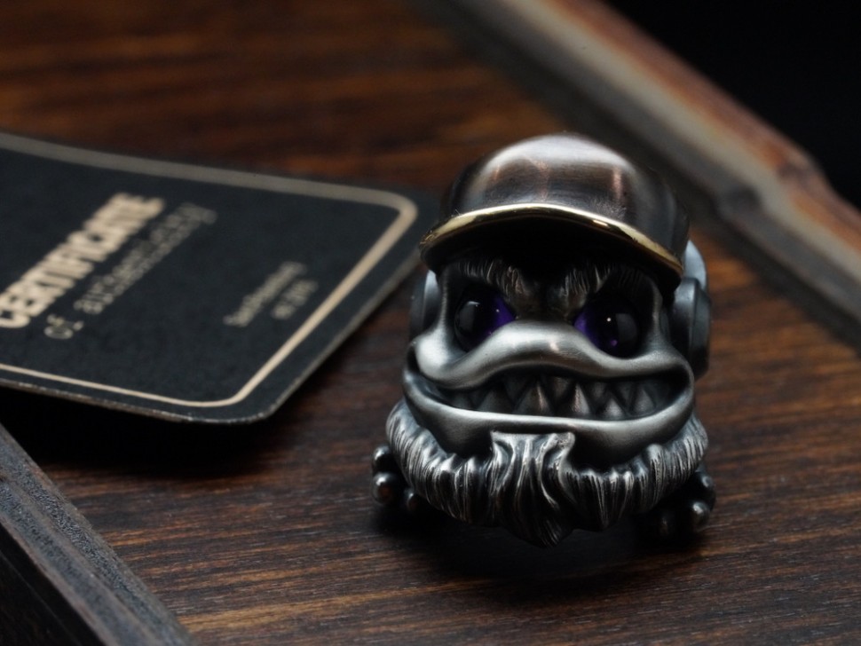 Beard and Bones lanyard bead Critter McCrite BRO