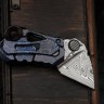 CKF/Konygin Kek FULL-DRESSED Damasteel, ZircuTi, slipjoint)