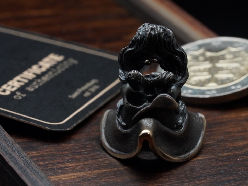 Beard and Bones lanyard bead Teach