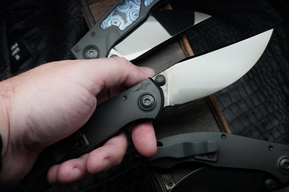 Sokosha-2024 DLC handle, mirror DLC blade, ZircuTi inlays