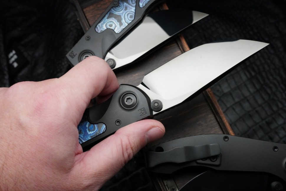 Sokosha-2024 DLC handle, mirror DLC blade, ZircuTi inlays
