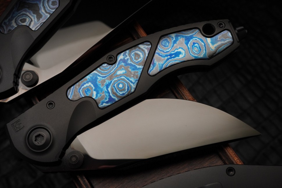 Sokosha-2024 DLC handle, mirror DLC blade, ZircuTi inlays