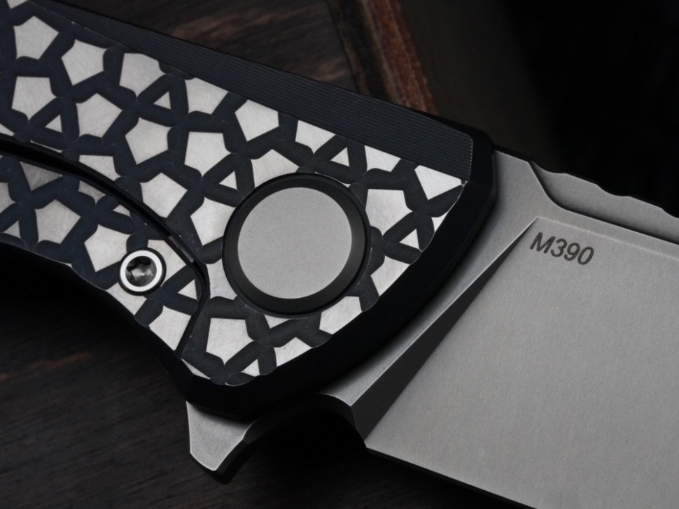 Shirogorov F95 Bear Pattern Purple (M390, Ti, MRBS)
