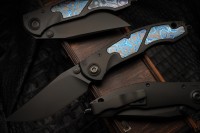 Sokosha-2024 DLC handle, matte DLC blade, ZircuTi inlays