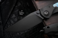 Sokosha-2024 DLC handle, matte DLC blade, ZircuTi inlays