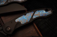 Sokosha-2024 DLC handle, matte DLC blade, ZircuTi inlays