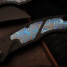 Sokosha-2024 DLC handle, matte DLC blade, ZircuTi inlays