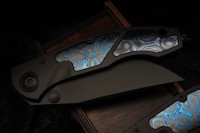Sokosha-2024 DLC handle, matte DLC blade, ZircuTi inlays