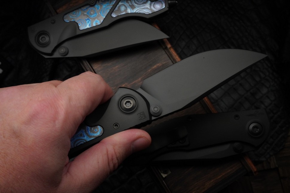 Sokosha-2024 DLC handle, matte DLC blade, ZircuTi inlays