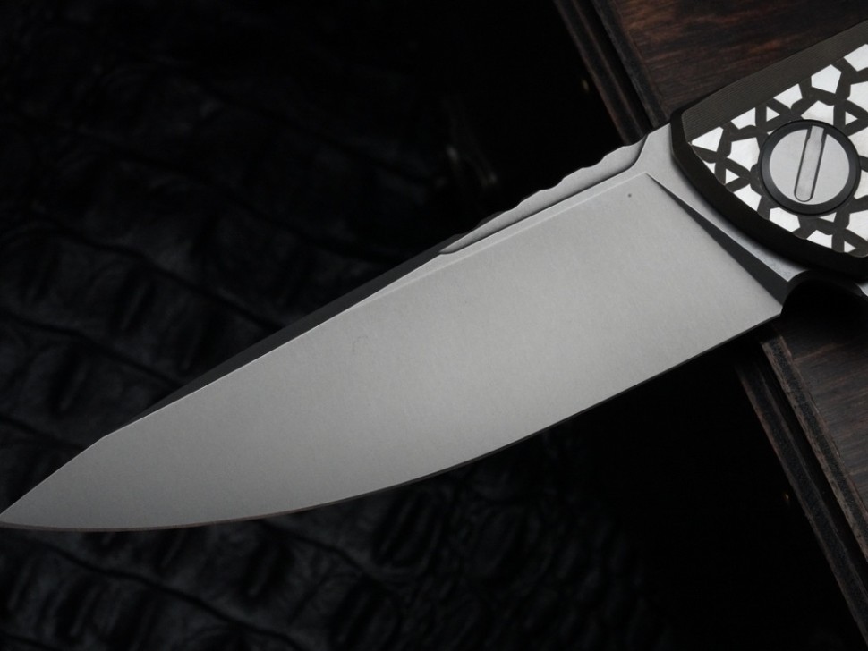Shirogorov F95 Bear Pattern Brown (M390, Ti, MRBS)