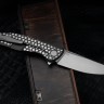 Shirogorov F95 Bear Pattern Brown (M390, Ti, MRBS)