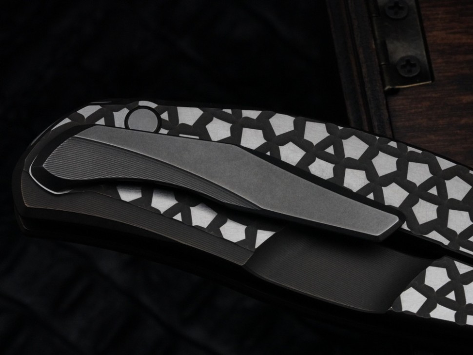 Shirogorov F95 Bear Pattern Brown (M390, Ti, MRBS)