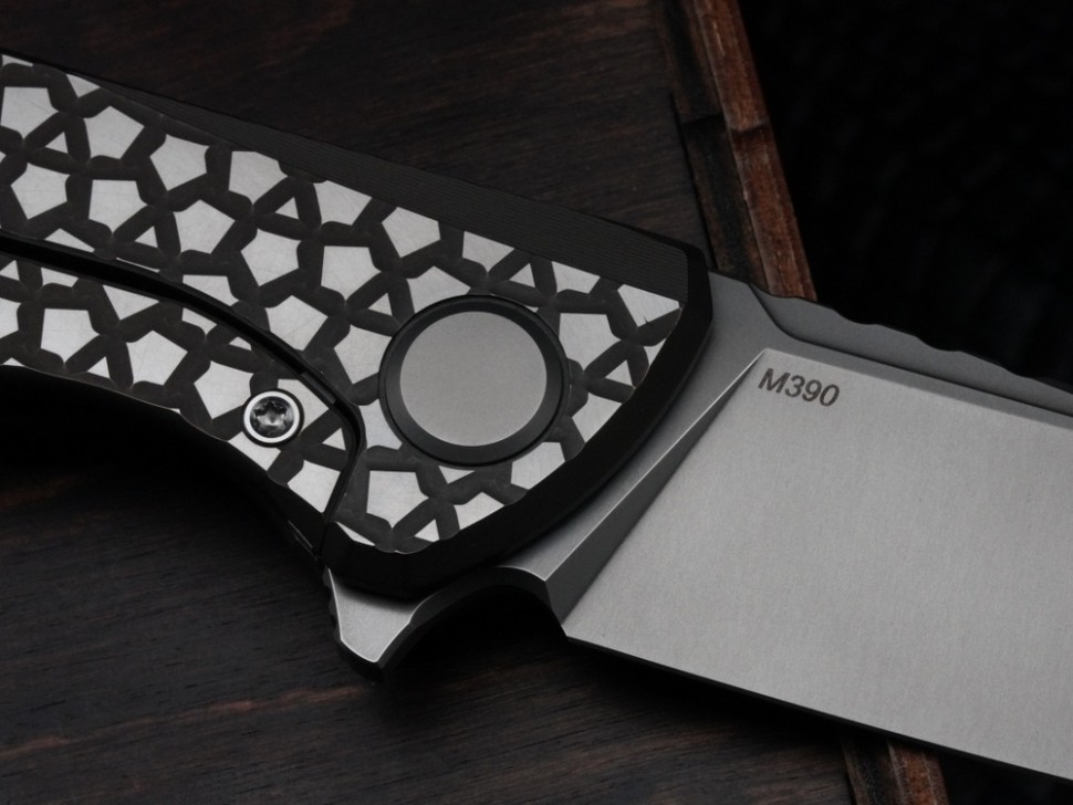 Shirogorov F95 Bear Pattern Brown (M390, Ti, MRBS)