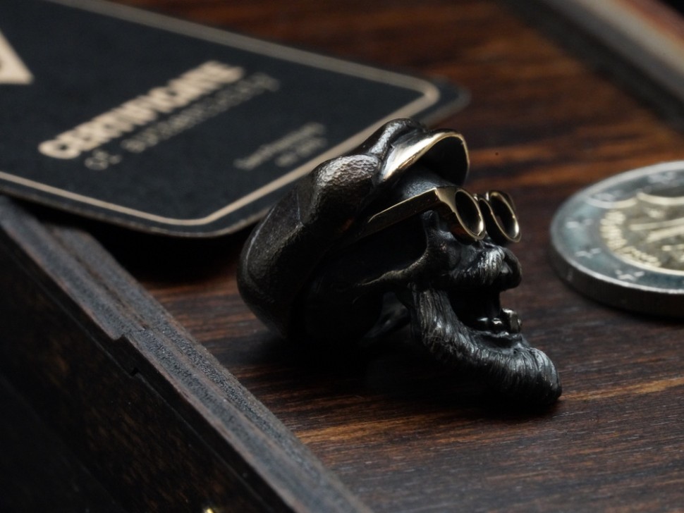 Beard and Bones lanyard bead Amish Dead'ok