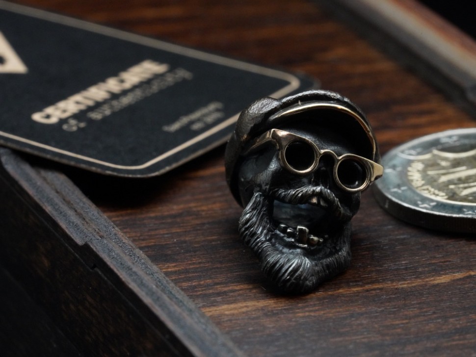 Beard and Bones lanyard bead Amish Dead'ok