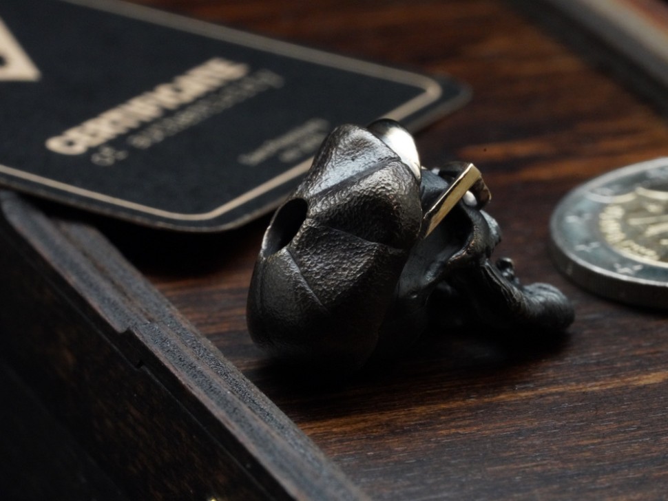 Beard and Bones lanyard bead Amish Dead'ok