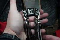 Sokosha-2024 mirror blade, polished Titanium, CF inlays