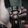 Sokosha-2024 mirror blade, polished Titanium, CF inlays