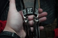 Sokosha-2024 mirror blade, polished Titanium, CF inlays