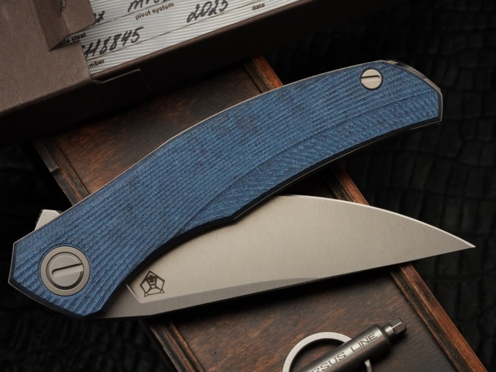 Shirogorov Ursus Q95 - Blue Micarta Handle - Elmax Blade - MRBS