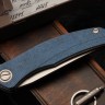 Shirogorov Ursus Q95 - Blue Micarta Handle - Elmax Blade - MRBS