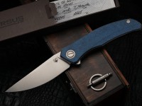 Shirogorov Ursus Q95 - Blue Micarta Handle - Elmax Blade - MRBS