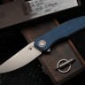 Shirogorov Ursus Q95 - Blue Micarta Handle - Elmax Blade - MRBS