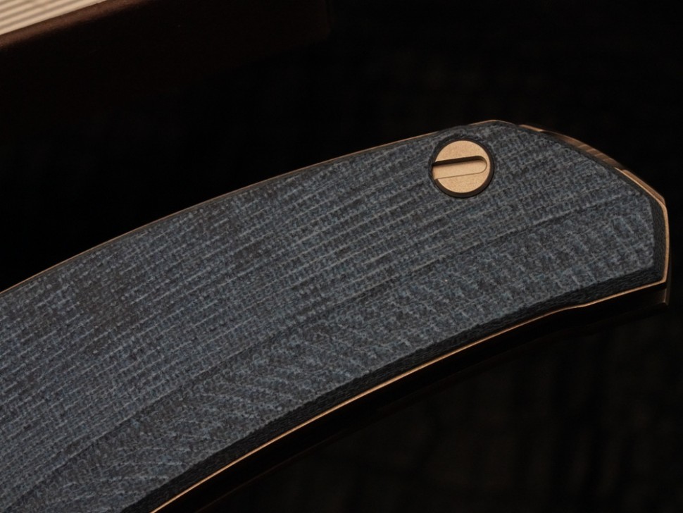 Shirogorov Ursus Q95 - Blue Micarta Handle - Elmax Blade - MRBS
