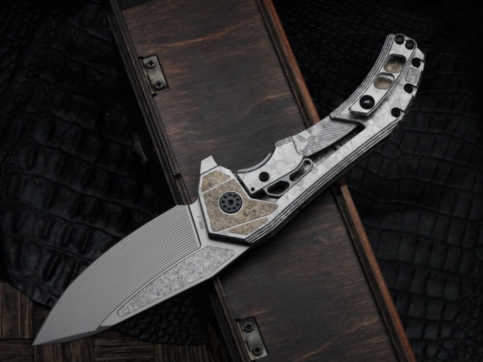 CKF/Wullumsen Gozer (M398 62,5HRC, CrystalTi gold)