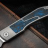 Uldanov Sierra custom knife #56 (M398, titan, CF)