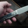 Uldanov Sierra custom knife #56 (M398, titan, CF)