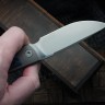 Uldanov Sierra custom knife #56 (M398, titan, CF)