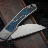 Uldanov Sierra custom knife #56 (M398, titan, CF)