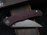 Shirogorov Ursus Q95 - Maroon Micarta Handle - Elmax Blade - MRBS