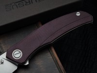 Shirogorov Ursus Q95 - Maroon Micarta Handle - Elmax Blade - MRBS
