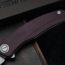 Shirogorov Ursus Q95 - Maroon Micarta Handle - Elmax Blade - MRBS