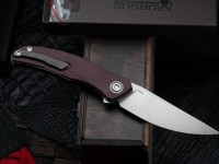 Shirogorov Ursus Q95 - Maroon Micarta Handle - Elmax Blade - MRBS