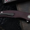 Shirogorov Ursus Q95 - Maroon Micarta Handle - Elmax Blade - MRBS
