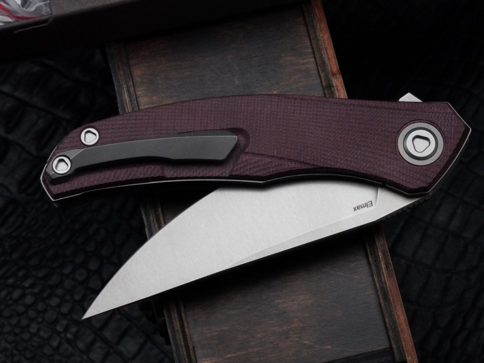 Shirogorov Ursus Q95 - Maroon Micarta Handle - Elmax Blade - MRBS