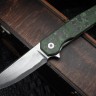 Uldanov R1 custom knife #69 (Magnacut laminated, Ti, CF)