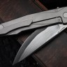 Uldanov R1 custom knife #69 (Magnacut laminated, Ti, CF)