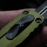 Microtech DIRAC D/E OD GREEN 225-3 full serrated