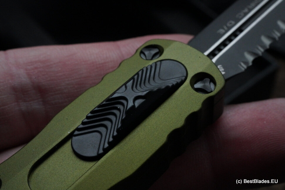 Microtech DIRAC D/E OD GREEN 225-3 full serrated