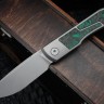 Uldanov Sierra custom knife #52 (M398, titan, CF)