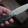 Uldanov Sierra custom knife #52 (M398, titan, CF)